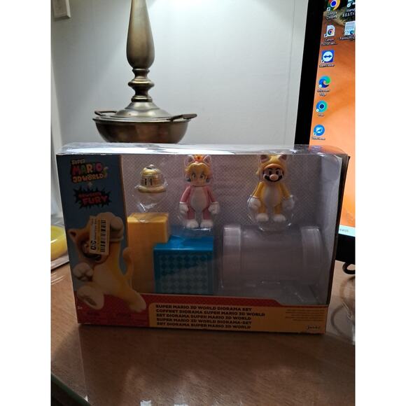 Copied - Super Mario 3D World + Bowser's Fury Diorama Set Jakks Pacific 2024 - Picture 1 of 6